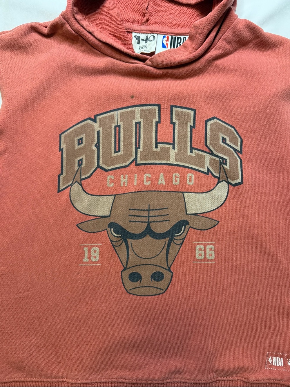 NBA Kids Chicago Bulls Hoodie - Dusty Red with Graphics